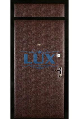 металлическая дверь с верхней вставкой для нестандартного проёма
