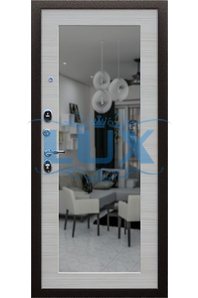 дверь железная с зеркалом для квартиры