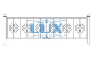 кованая ограда эскиз № 16