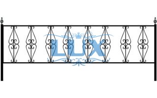 кованая ограда эскиз № 35