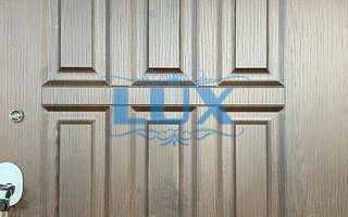 дверь в квартиру СК - 52 с МДФ, глазок расположен над замками
