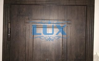 дверь с отделкой МДФ крупным планом
