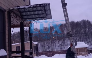 козырек над крыльцом деревянного дома, модель ННК-23